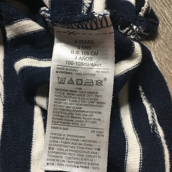 Gap Disney Toddler Girl Sweater Dress Minnie Mouse Stripes Long Sleeve Navy 4T - Picture 3 of 6